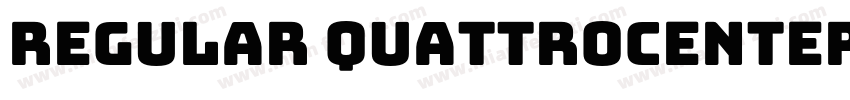 regular quattrocenter字体转换